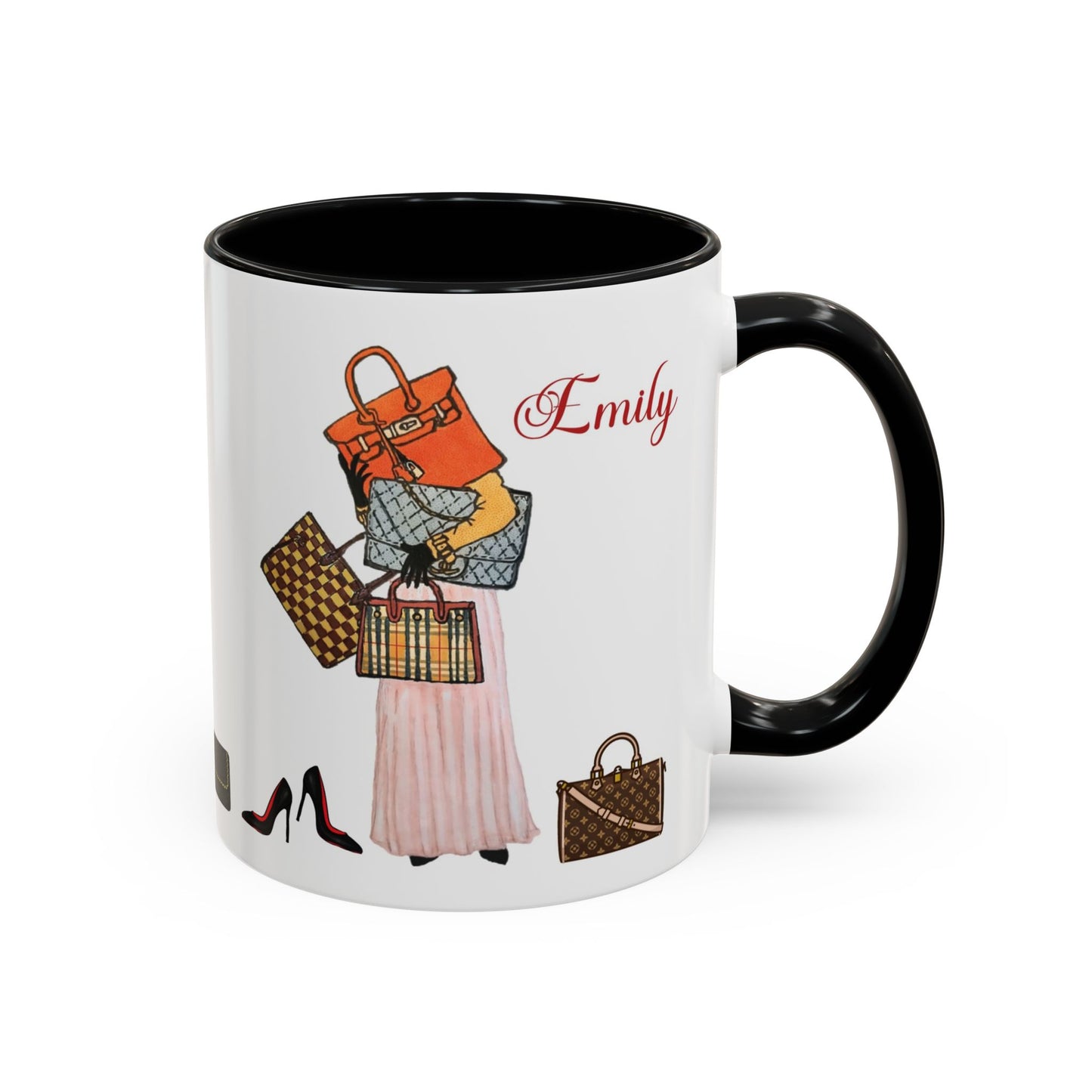 Custom Fashion Mug | Personalized Handbag Shoe Lover Gift