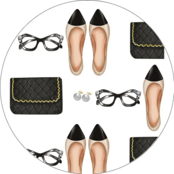 Fashion Sticker Sheet | Fashionista Scrapbook Sticker Handbag Purse Shoes