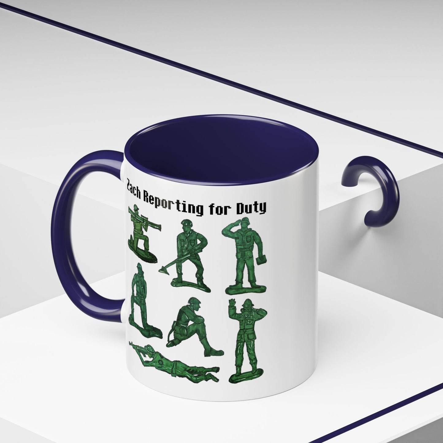 90s Nostalgia Mug Gift for Dad, Husband, Uncle – Retro Army Men Toys Cup for Gamers