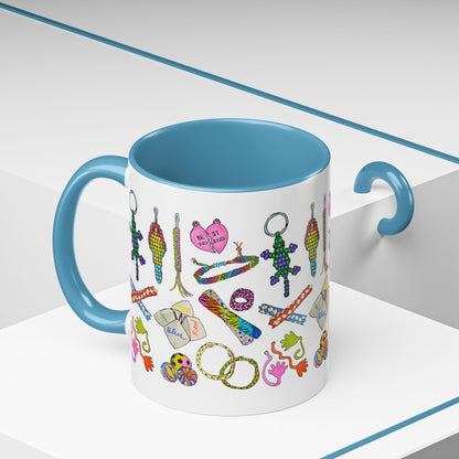 90s Girl Throwback Mug | 90s Nostalgia Hand Drawn Retro Accessories Mug