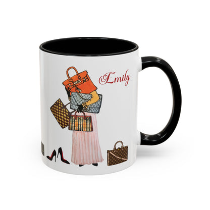 Custom Fashion Mug | Personalized Handbag Shoe Lover Gift