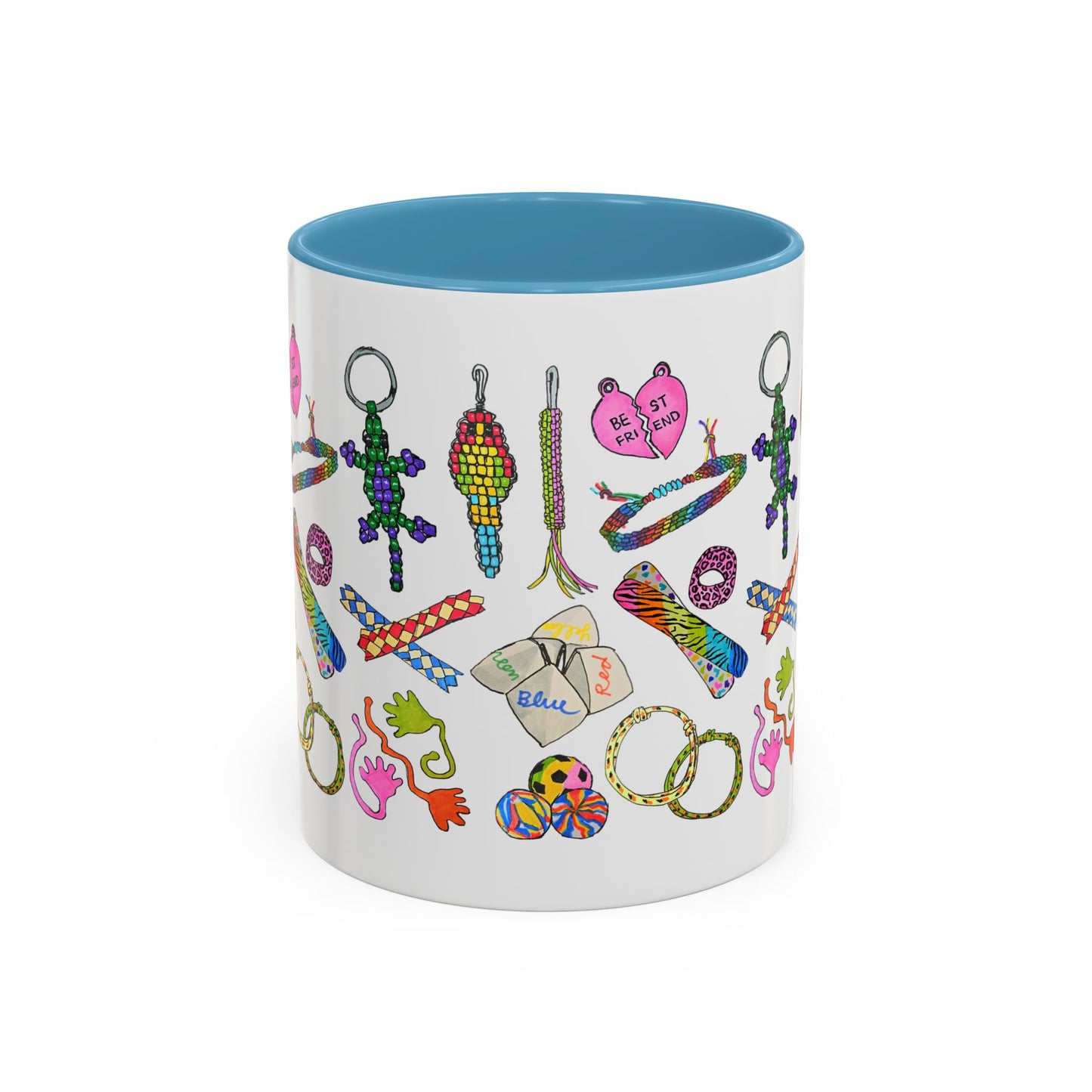 90s Girl Throwback Mug | 90s Nostalgia Hand Drawn Retro Accessories Mug