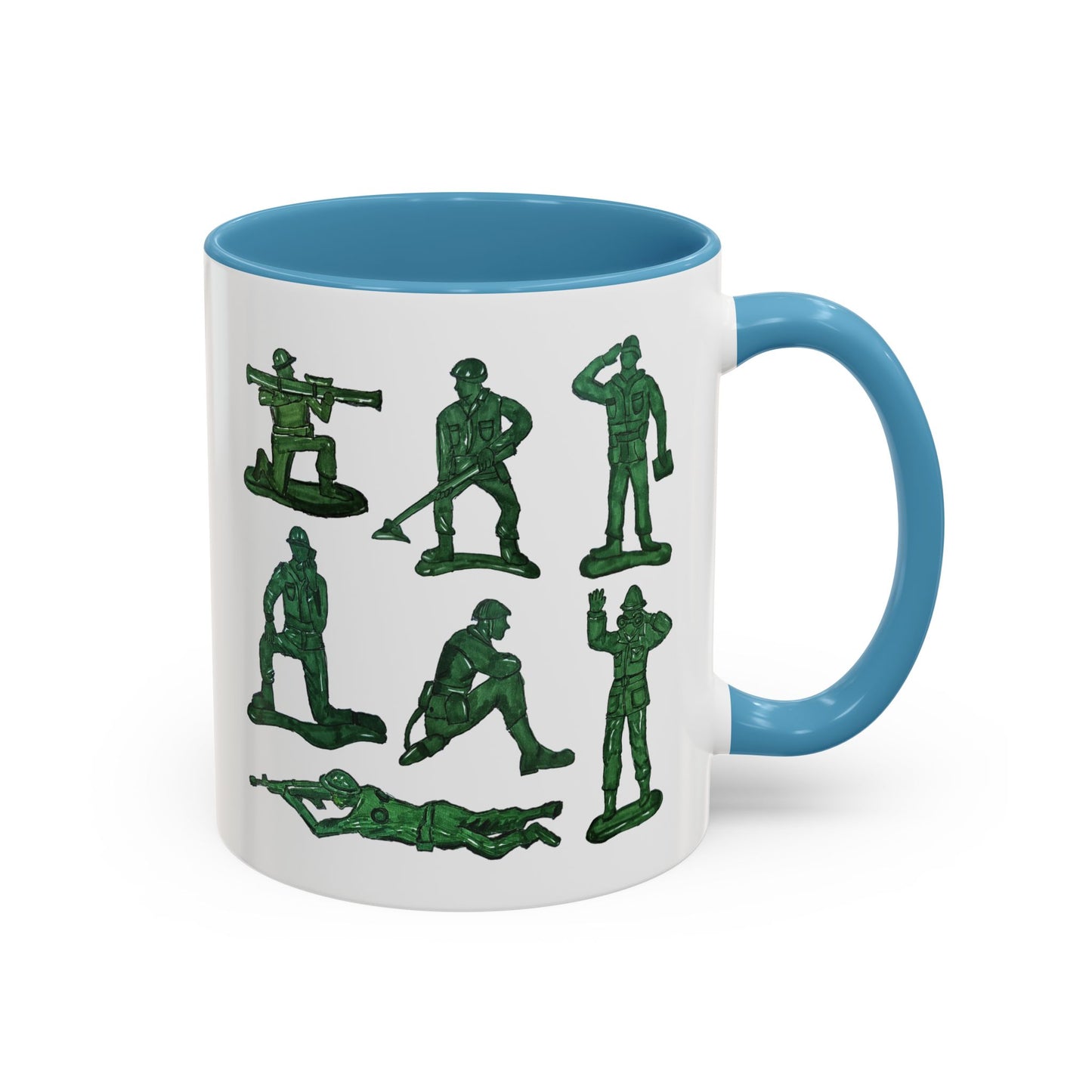 90s Nostalgia Mug Gift for Dad, Husband, Uncle – Retro Army Men Toys Cup for Gamers