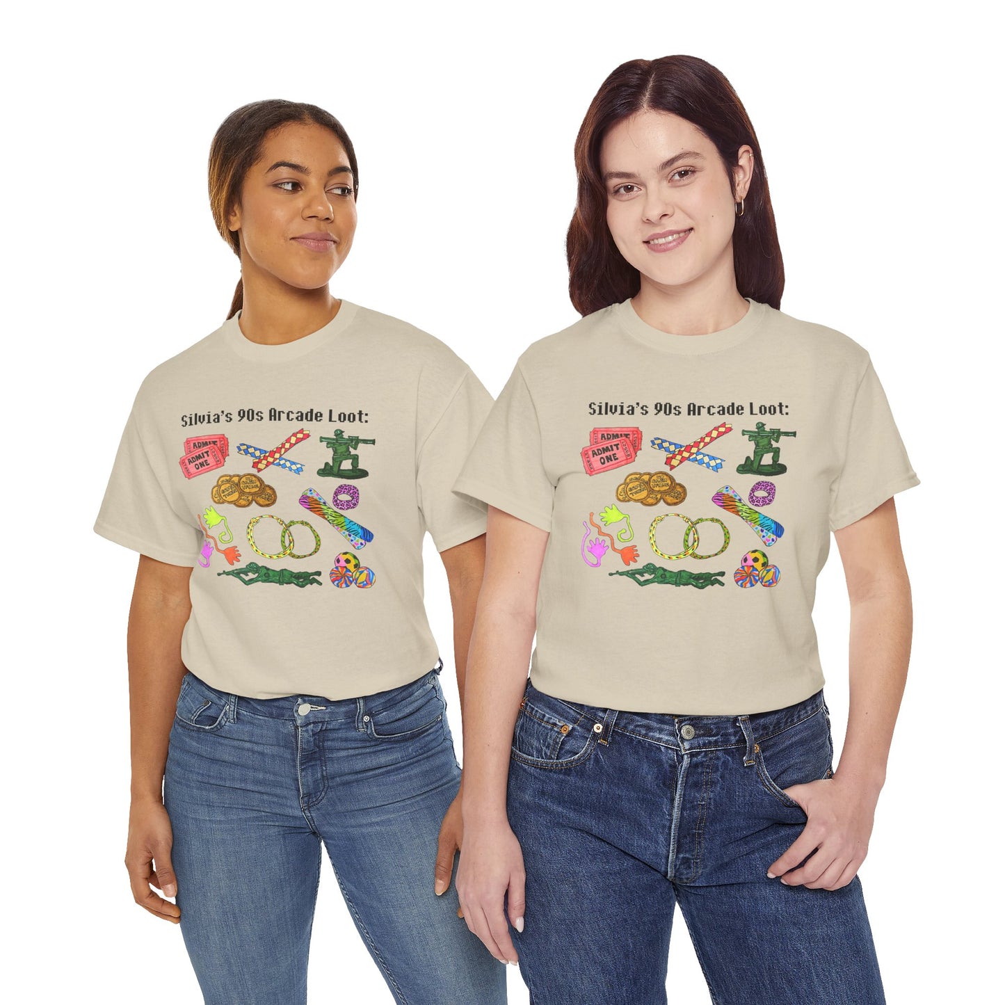 90's Throwback T-Shirt | Hand-Drawn Arcade Prizes Retro Nostalgia Gift
