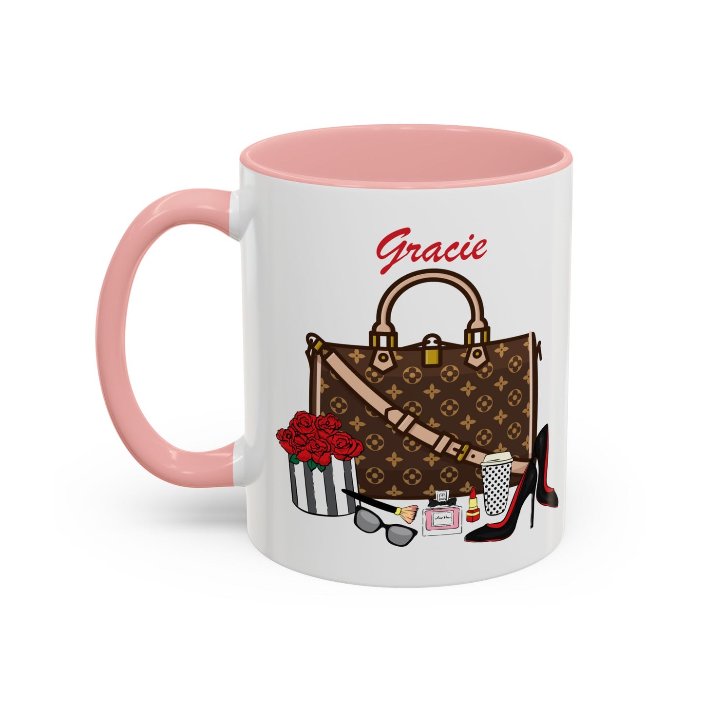 Custom Fashion Mug Christmas Present | Personalized Handbag Lover Gift