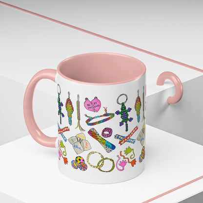 90s Girl Throwback Mug | 90s Nostalgia Hand Drawn Retro Accessories Mug