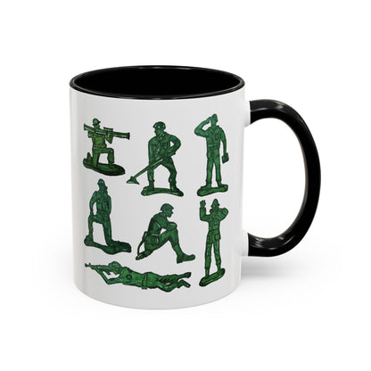 90s Nostalgia Mug Gift for Dad, Husband, Uncle – Retro Army Men Toys Cup for Gamers
