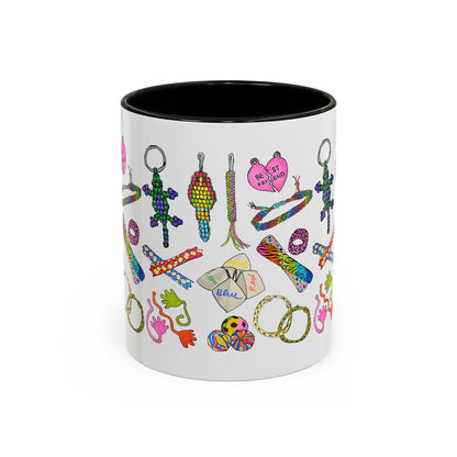 90s Girl Throwback Mug | 90s Nostalgia Hand Drawn Retro Accessories Mug