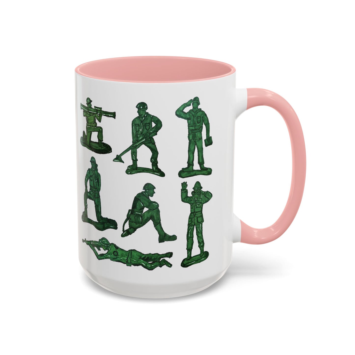 90s Nostalgia Mug Gift for Dad, Husband, Uncle – Retro Army Men Toys Cup for Gamers