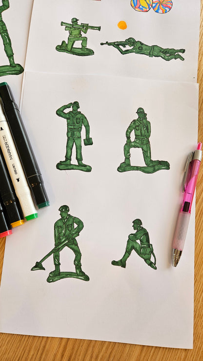 90s Nostalgia Mug Gift for Dad, Husband, Uncle – Retro Army Men Toys Cup for Gamers