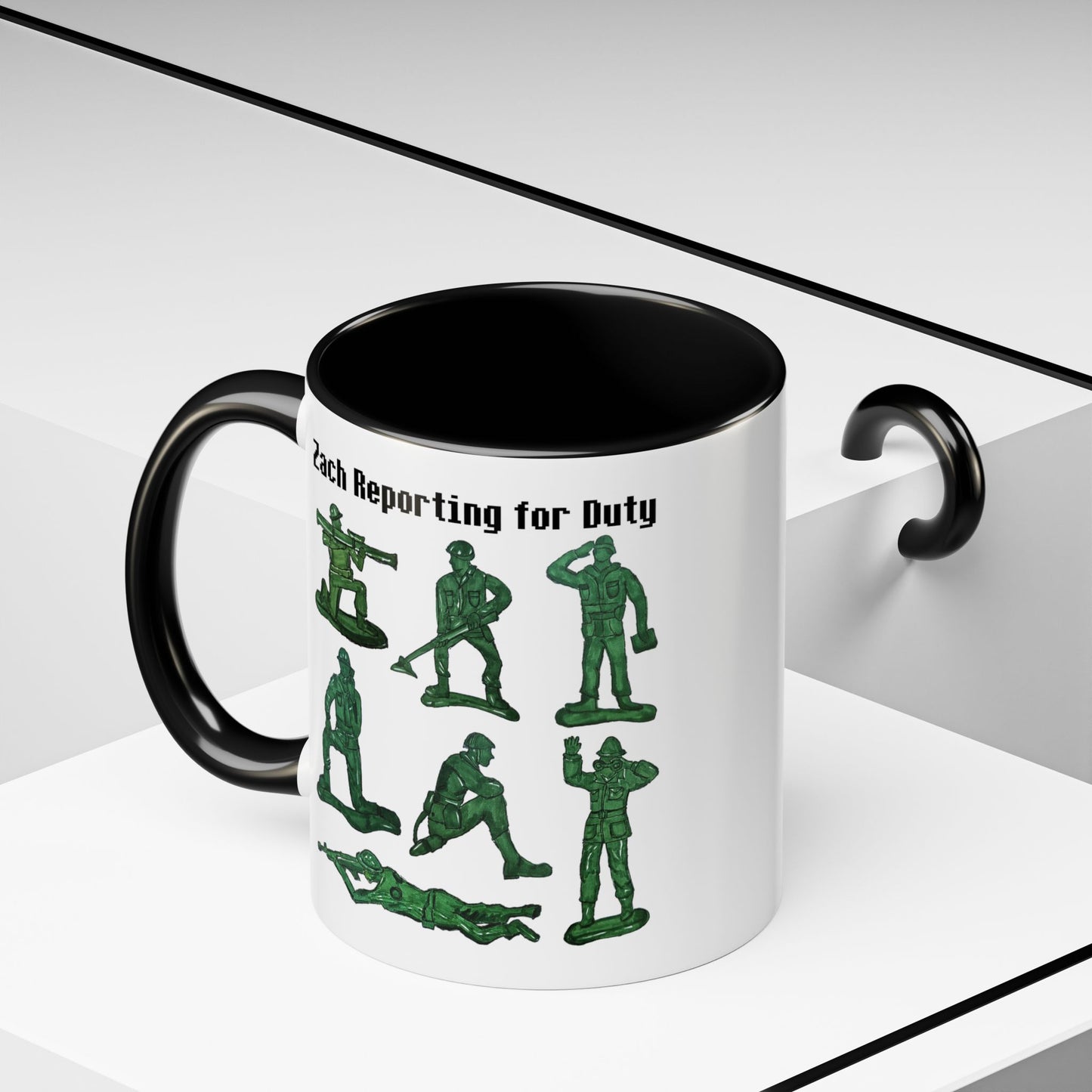 90s Nostalgia Mug Gift for Dad, Husband, Uncle – Retro Army Men Toys Cup for Gamers