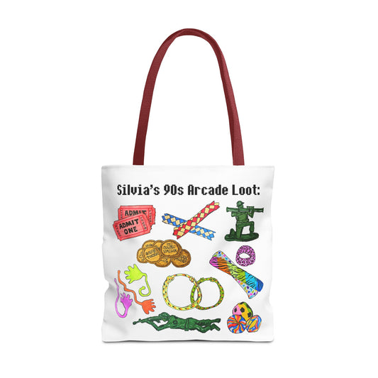 90s Retro Tote Bag Arcade Prizes | Custom Nostalgic 90s Kids Gift