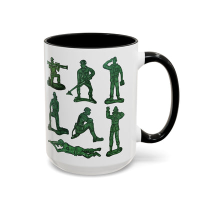 90s Nostalgia Mug Gift for Dad, Husband, Uncle – Retro Army Men Toys Cup for Gamers
