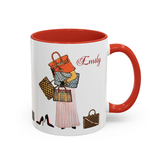 Custom Fashion Mug | Personalized Handbag Shoe Lover Gift