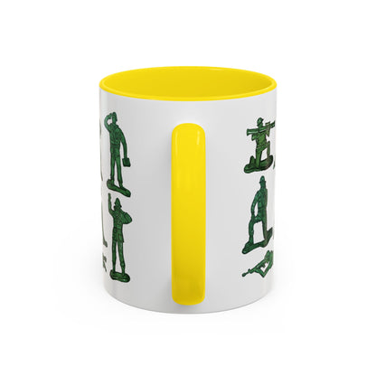90s Nostalgia Mug Gift for Dad, Husband, Uncle – Retro Army Men Toys Cup for Gamers