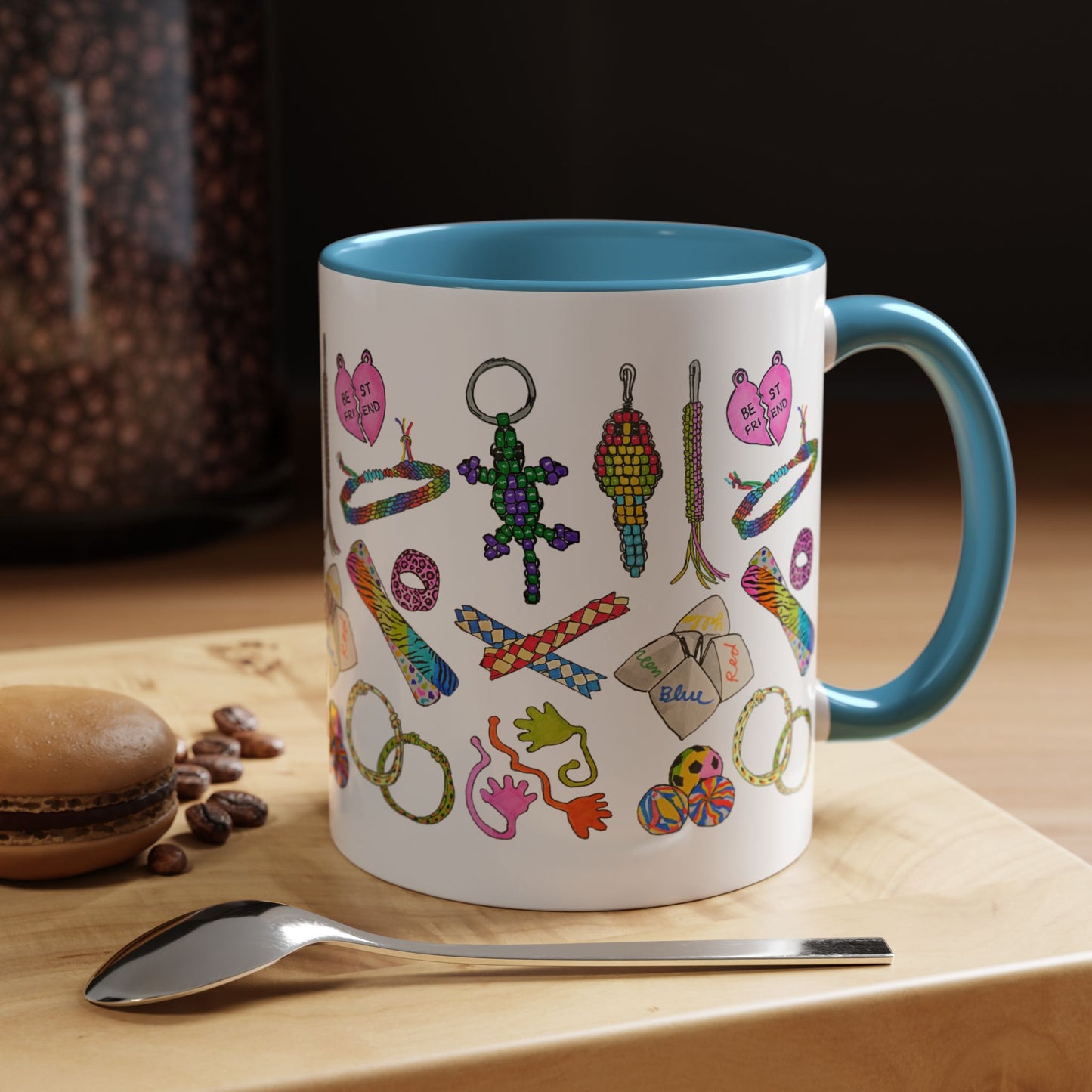 90s Girl Throwback Mug | 90s Nostalgia Hand Drawn Retro Accessories Mug
