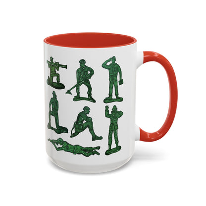 90s Nostalgia Mug Gift for Dad, Husband, Uncle – Retro Army Men Toys Cup for Gamers