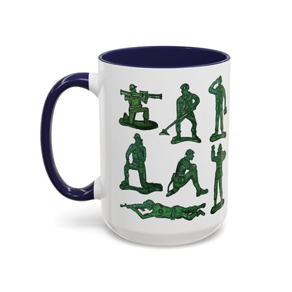 90s Nostalgia Mug Gift for Dad, Husband, Uncle – Retro Army Men Toys Cup for Gamers