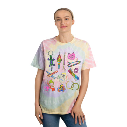 90s Girl Throwback Tie Dye Shirt | 90s Nostalgia Hand Drawn Retro Present