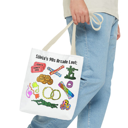 90s Retro Tote Bag Arcade Prizes | Custom Nostalgic 90s Kids Gift