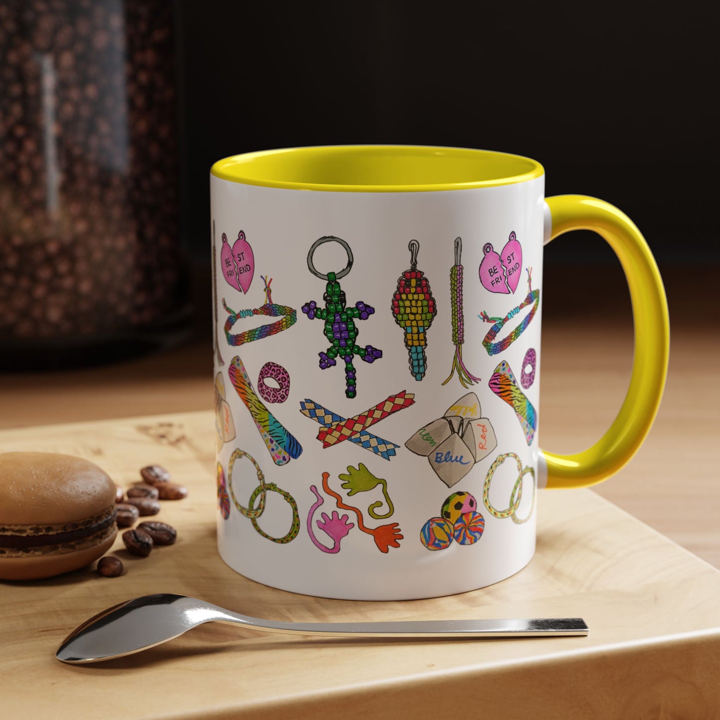 90s Girl Throwback Mug | 90s Nostalgia Hand Drawn Retro Accessories Mug