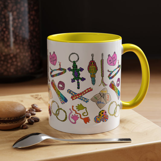 90s Girl Throwback Mug | 90s Nostalgia Hand Drawn Retro Accessories Mug