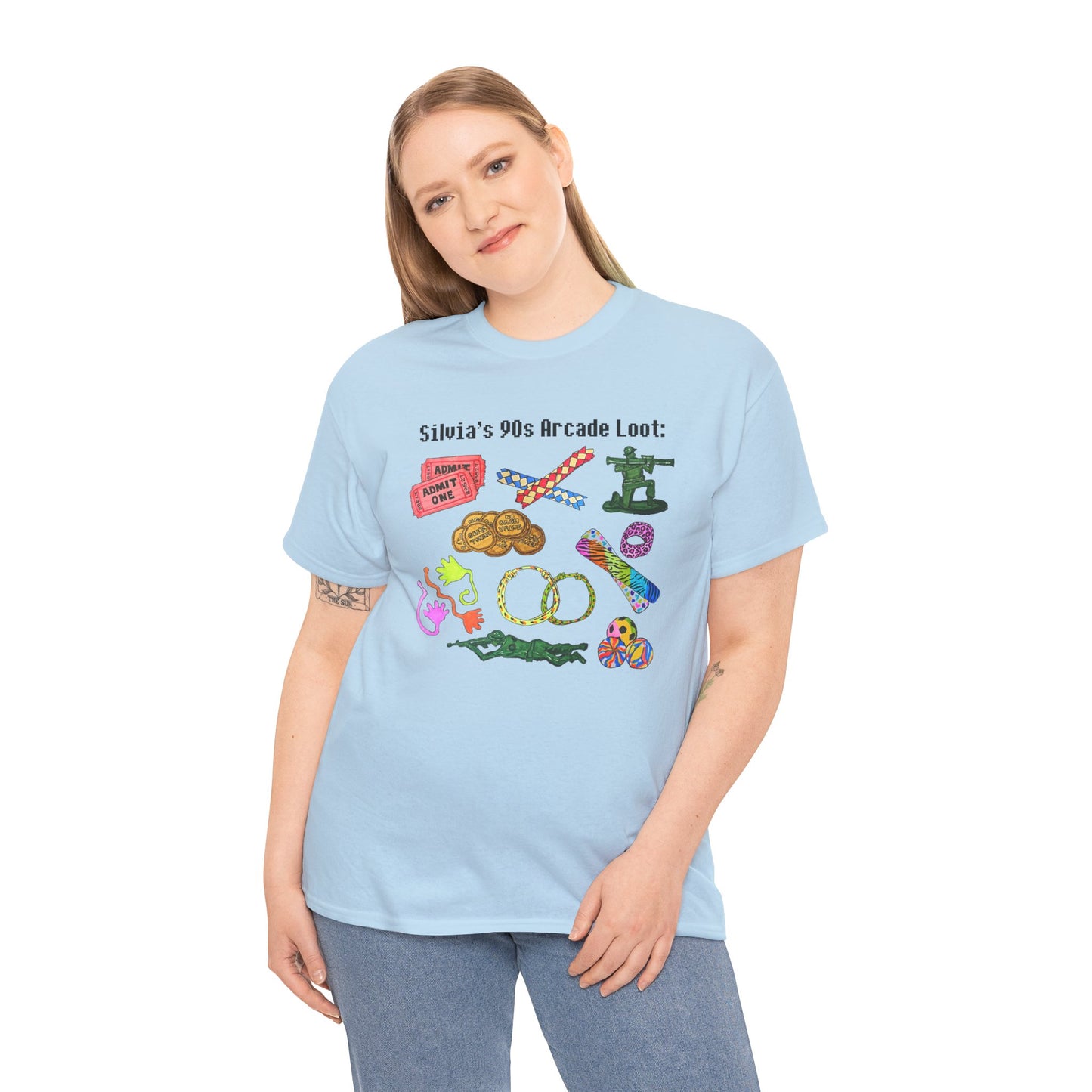 90's Throwback T-Shirt | Hand-Drawn Arcade Prizes Retro Nostalgia Gift