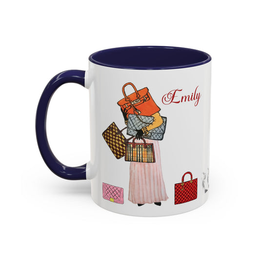 Custom Fashion Mug | Personalized Handbag Shoe Lover Gift