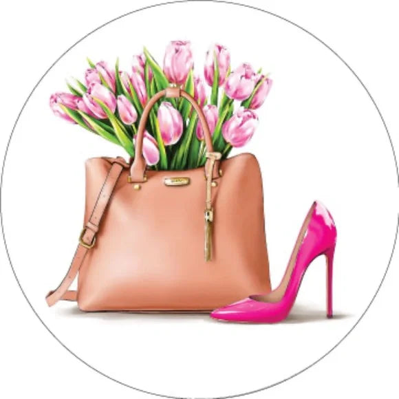 Fashion Sticker Sheet | Fashionista Scrapbook Sticker Handbag Purse Shoes