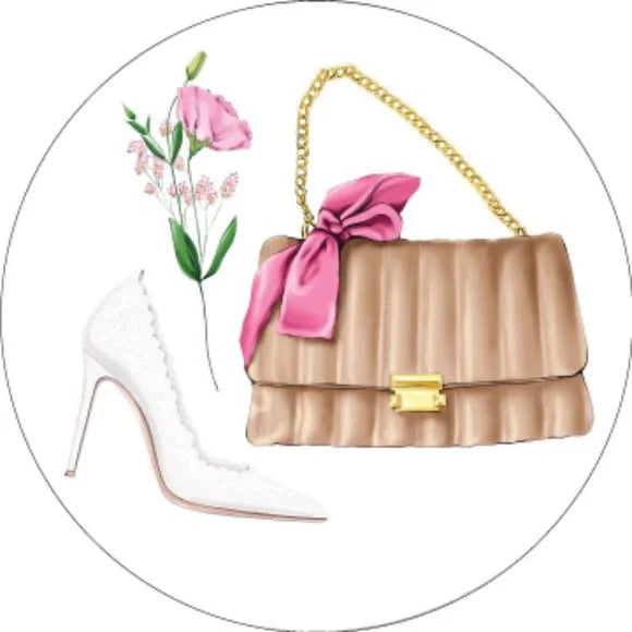 Fashion Sticker Sheet | Fashionista Scrapbook Sticker Handbag Purse Shoes
